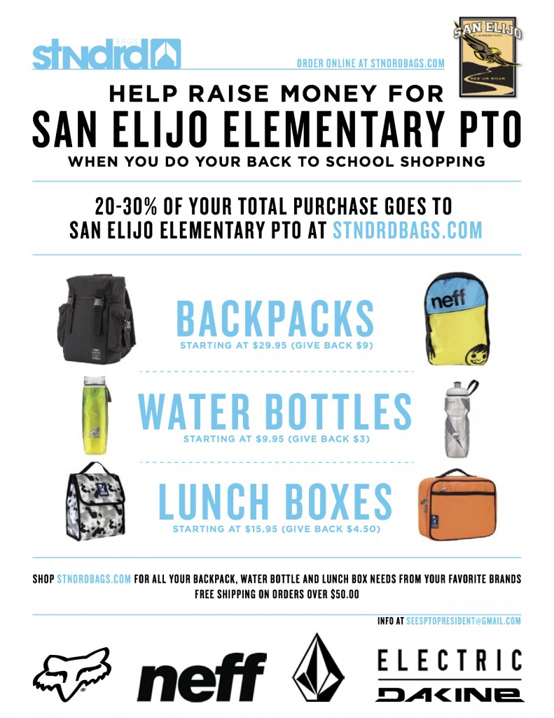 Support San Elijo Elementary PTO With Your Back to School Shopping